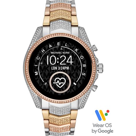 michael kors smart watches black rubber|Michael Kors smartwatches for women.